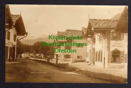 120876 AK Mittenwald Bozener Weinstube Fotokarte um 1920