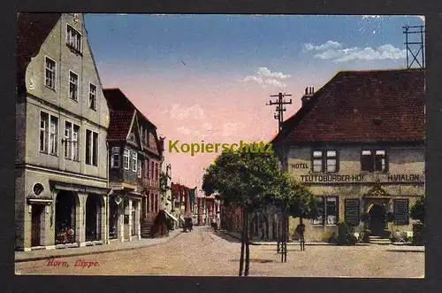 120471 AK Horn Lippe um 1925 Hotel Teutoburger Hof Horn-Bad Meinberg