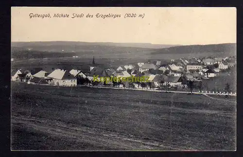 120204 AK Bozi Dar Gottesgab Böhmisches Erzgebirge Panorama 1914