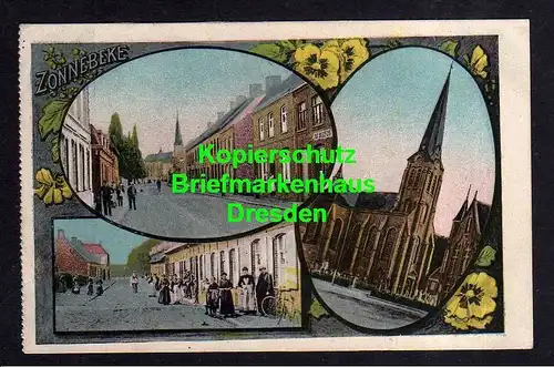 118676 AK Zonnebeke 1915 Feldpost Au Repos Kirche Dorfstraße