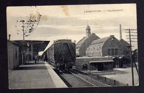 117838 AK Langendreer 1916 Hauptbahnhof Bochum