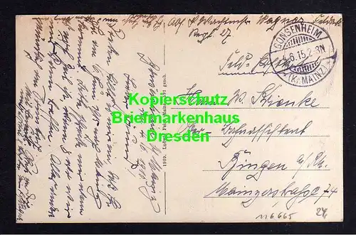 116665 AK Gonsenheim Kr. Mainz 1915 Kaiserstrasse