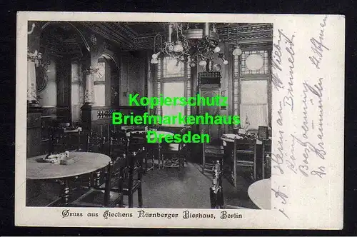 116060 AK Berlin Siechens Nürnberger Bierhaus 1912 Gasthaus Restaurant