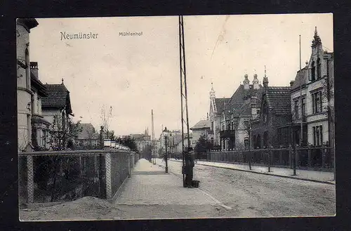 113198 AK Neumünster 1906 Mühlenhof Straße