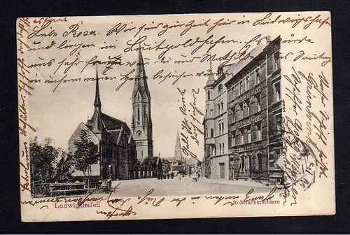 113349 AK Ludwigshafen am Rhein 1903 Rohrlacherstrasse Kirche