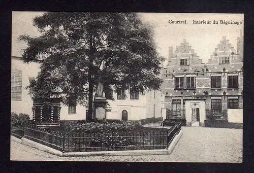 112392 AK Kortrijk Courtrai Belgien 1914 Interieur du Beguinage Feldpost