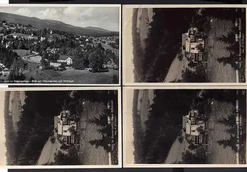 113073 4 AK Hain Riesengebirge um 1935 Haus Rübezahl Fotokarte