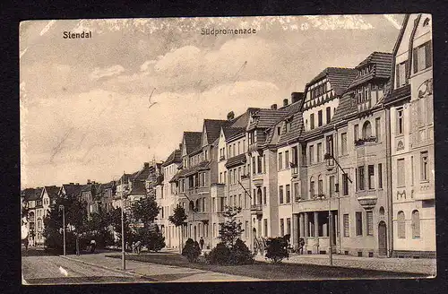 106687 AK Stendal Südpromenade 1914