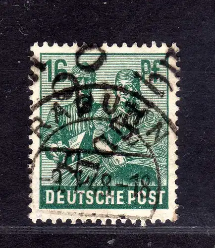 h3176 SBZ Bezirkshandstempel Bezirk 2° Raguhn 16 Pfg. Voll-o 9.7.48 Befund BPP