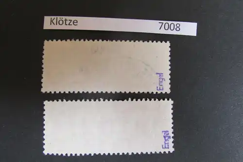 DDR ZKD Aufdruck Kontrollzahlen 7008 Klötze 10 11 gestempelt gepr. Engel