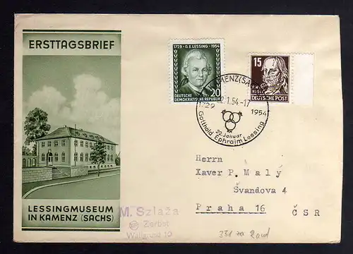 B1271 DDR 331 va XI Brief Kamenz nach Prag