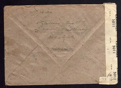 B104 Brief Mülheim Ruhr 21.4.47 nach Hedersleben bei Quedlinburg British Censor