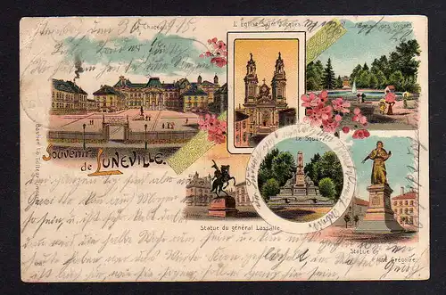 98181 AK Luneville Lünstadt Lothringen Litho um 1900