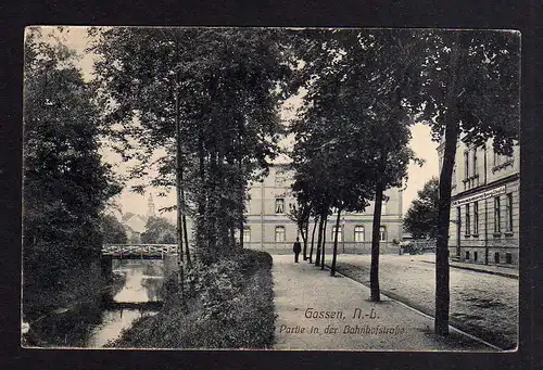 97606 AK Gassen Niederlausitz Jasien Bahnhofstraße Zur Schlossbrauerei 1912