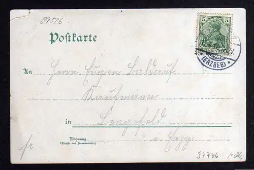 97776 AK Litho Blumenau Olbernhau Engels Gasthof Viadukt 1910