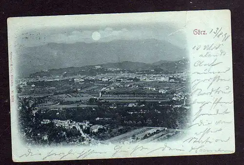 94749 AK Görz Gorizia 1898 Panorama Mondscheinkarte