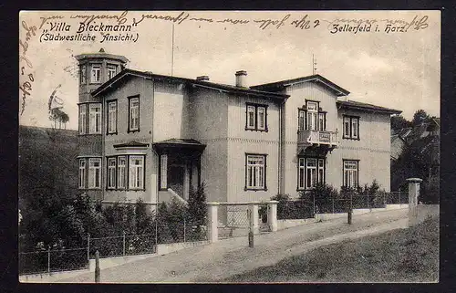 93968 AK Zellerfeld Harz Villa Bleckmann 1910