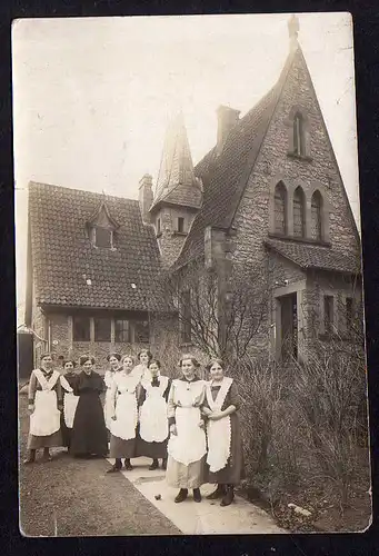 86228 AK Nörten-Hardenberg 1915 Fotokarte 10 Frauen vor Haus