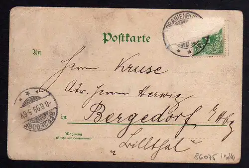 86075 AK Oranienburg Berlin Vegetarische Obstbaukolonie Genossenschaftshaus 1899