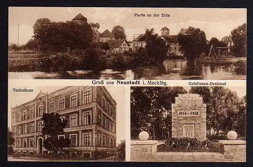 81378 AK Neustadt i. M. Elde Technikum Gefallenen Denkmal