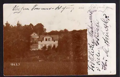 79599 AK Raguhn 1906 Fotokarte Haus unsere Sommer Wohnung in Thürigen