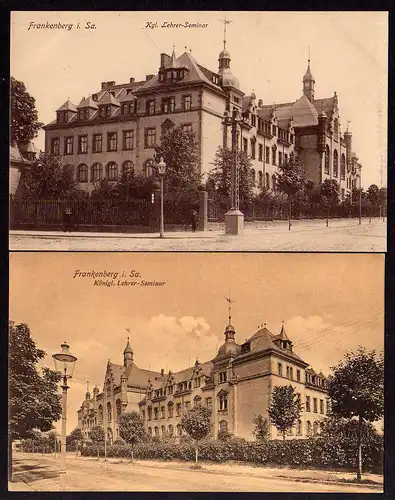 77948 2 AK Frankenberg Kgl. Lehrer Seminar 1908