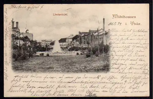 77294 AK Mühlhausen Thüringen Lindenbühl 1899