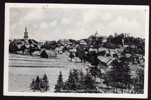 38555 AK Frauenstein Erzgebirge Panorama 1947