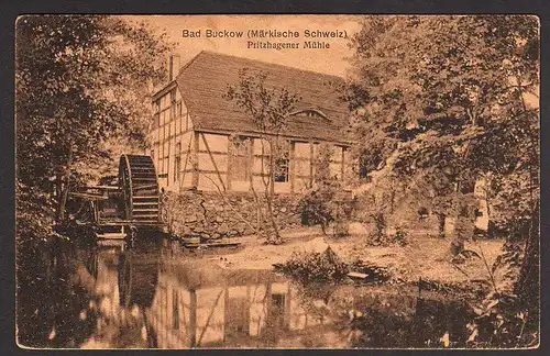 35217 AK Bad Buckow Märkische Schweiz Pritzhagener Mühle 1925 Waldsieversdorf