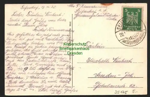 35175 AK Seifersdorf bei Dippoldiswalde 1925 Genesungsheim