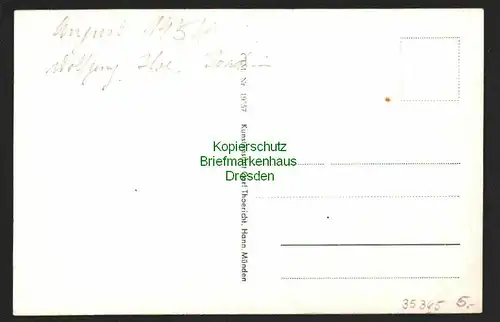 35365 AK Zorge Südharz 1954 Hotel Pension Braunschweiger Hof