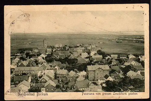 35053 AK Nordseebad Borkum Panorama 1911