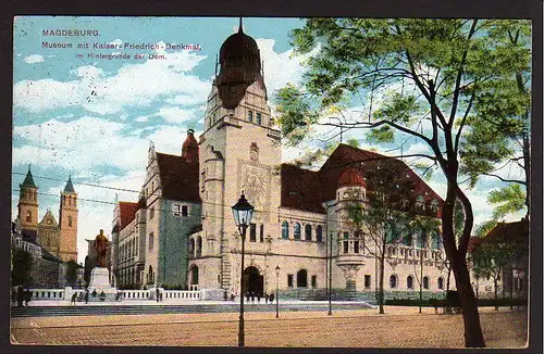 35078 AK Magdeburg Museum Dom 1915 Feldpost Sudenbug