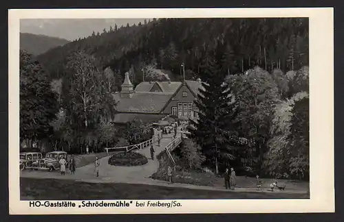 35247 AK HO Gaststätte Schrödermühle bei Freiberg  Sa. Verlag Brand-Erbisdorf