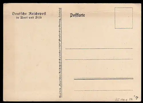 35101 AK Deutsche Reichspost 1929 Werbekarte Reklame Bildtelegraphie