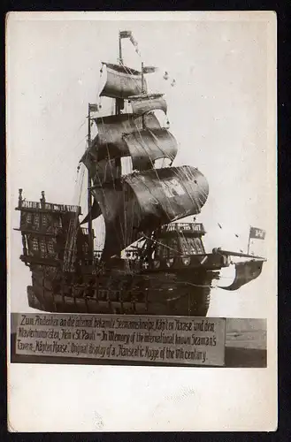 35380 AK Hamburg St. Pauli Segelschiff Modell zur Erinnerung an Seemannskneipe