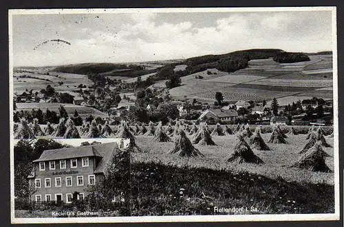 29752 AK Hellendorf bei Pirna Keckritz ´s Gasthaus Restaurant Restauration 1932