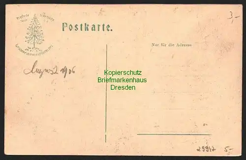 29947 AK Bad Lauterberg im Harz vom Kirchberg, ungelaufen , datiert 1906