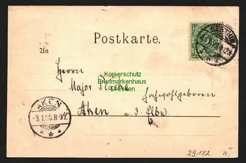 29182 AK Genthin Brandenburger Straße und Markt 1899