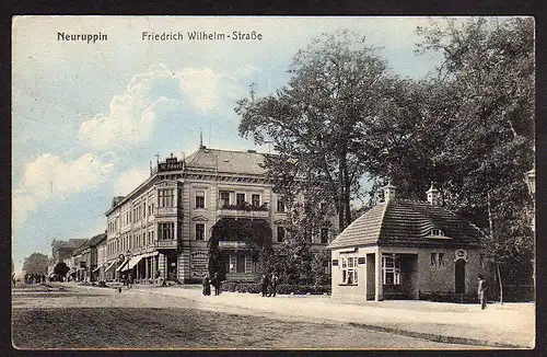 29229 AK Neuruppin Friedrich Wilhelm Str. 1912 Soldaten Karte Paulinenaue