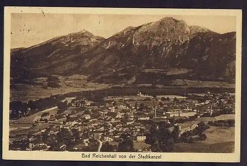 34058 AK Bad Reichenhall Stadtkanzel 1929, gelaufen