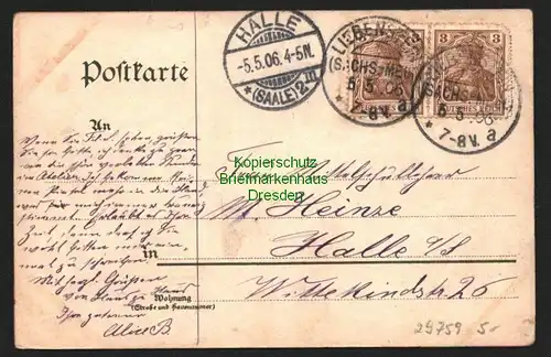 29759 AK Bad Liebenstein Sachsen Meiningen 1906