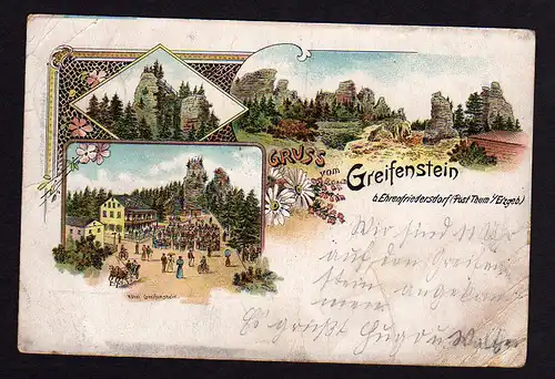 27650 AK Litho Greifenstein b. Ehrenfriedersdorf 1897