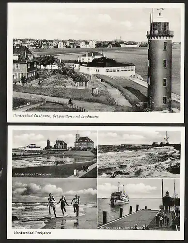 25575 AK Cuxhaven Seepavillon Leuchtturm Dampfer Jan Molsen , ungelaufen