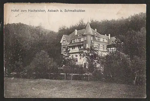 27075 AK Asbach bei Schmalkalden Hotel zum Hachelstein