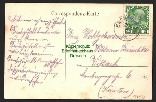 146443 AK Engelsberg Oest. Schlesien 1908 Gasthaus Joh. Erner