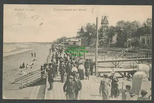 138534 AK Ostseebad Cranz Ostpr. Ostpreußen Uferpromenade Strand 1907