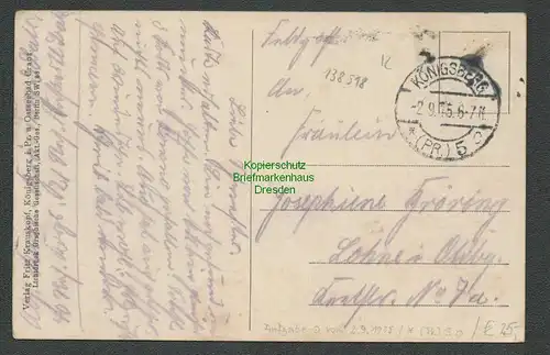 138518 AK Tapiau Gwardeisk Ostpreußen 1915 Königsberg Der Krieg im Osten