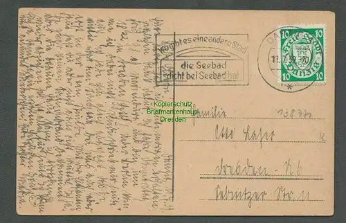 138771 AK Danzig Große Allee um 1915 spät verwendet 1939