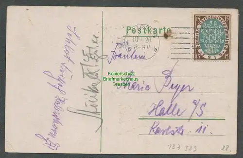 137339 AK Leipzig 1920 Studentika Alemannia sei´s Panier Gott Freiheit Vaterland